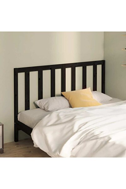 Concept Κομοδίνο, μαύρο, 166x4x100 cm, μασίφ ξύλο πεύκου