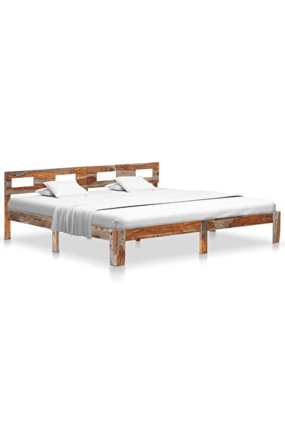 Concept Cadru de pat, 200 x 200 cm, lemn masiv de sheesham