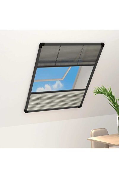 Concept Ecran insecte pentru ferestre, cu umbrar, 80x120 cm, aluminiu