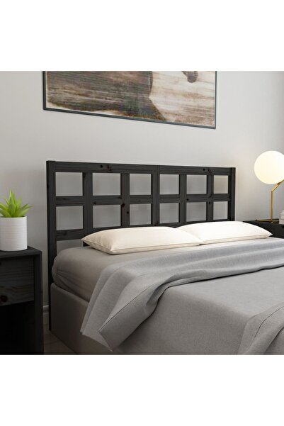 Concept Tăblie de pat, negru, 145,5x4x100 cm, lemn masiv de pin