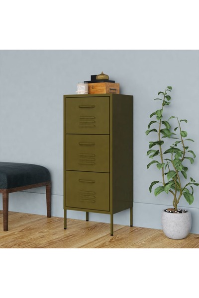 Concept Ντουλάπι αποθήκευσης, λαδί, 42,5x35x101,5 cm, ατσάλι