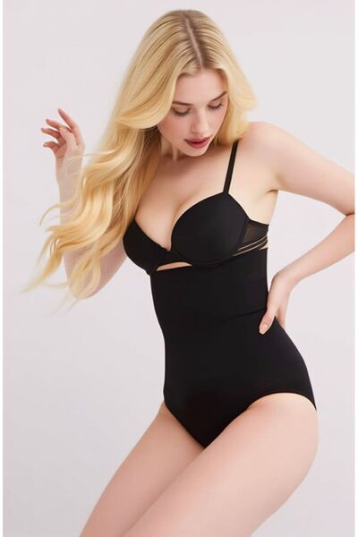 ROZELT مشد بخصر عالٍ يبرز انحناءات الجسم سليب كورس - خياطة مخفية مشد سروال دا...