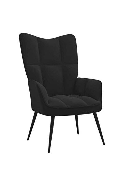 Concept Πολυθρόνα, μαύρη, Βελούδο