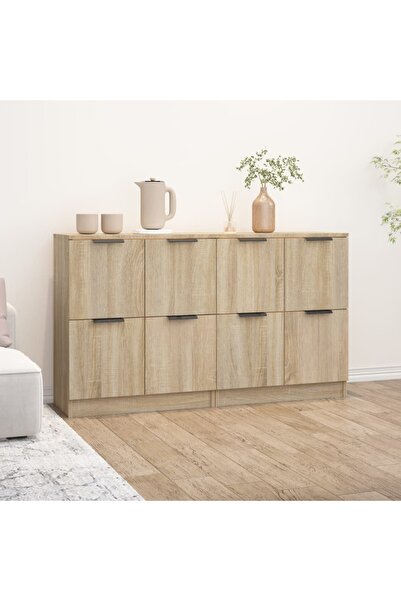 Concept Μπουφέδες, 2 τεμ., δρυς sonoma, 60x30x70 cm, επεξεργασμένο ξύλο