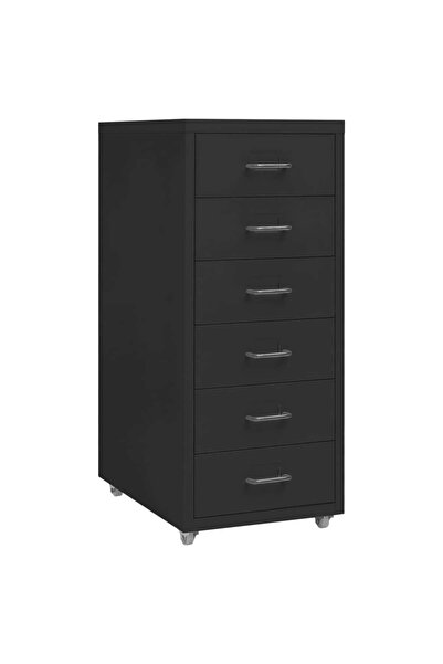 Concept Fișet mobil, negru, 28x41x69 cm, metal