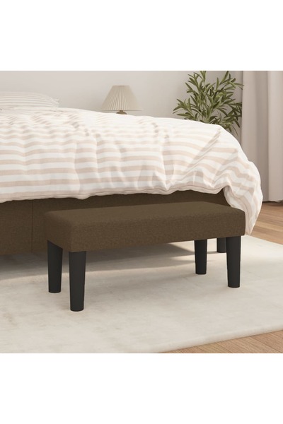 Concept Bench, dark brown, 70x30x30 cm, textile