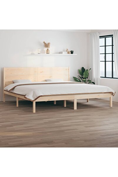 Concept Σκελετός κρεβατιού, 200x200 εκ., μασίφ ξύλο πεύκου