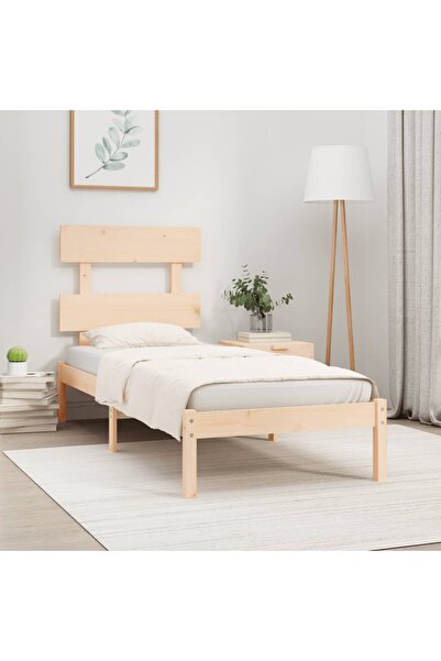 Concept Σκελετός Μονό κρεβατιού 3FT6, 90x190 εκ., μασίφ ξύλο