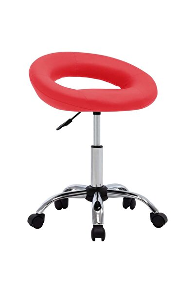 Concept Περιστρεφόμενη καρέκλα γραφείου, κόκκινη, από οικολογικό δέρμα