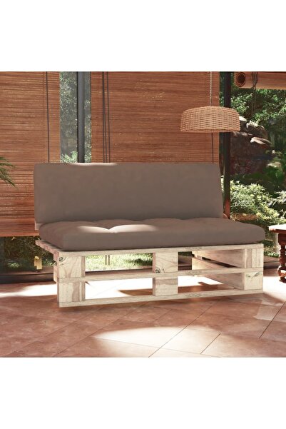 Concept Καναπές κήπου από παλέτες, επεξεργασμένο ξύλο πεύκου