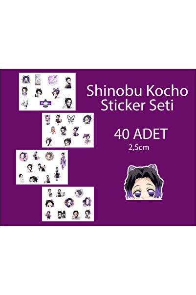 Akumastik Demon Slayer ( İblis Keser) Shinobu Kocho Sticker etiket - 40 adet ...