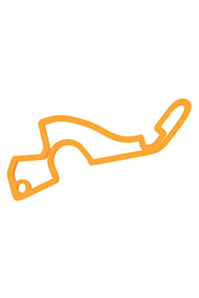 OEM Μπρελόκ, "FORMULA 1 SOCHI", 33X60 χιλ. πορτοκαλί