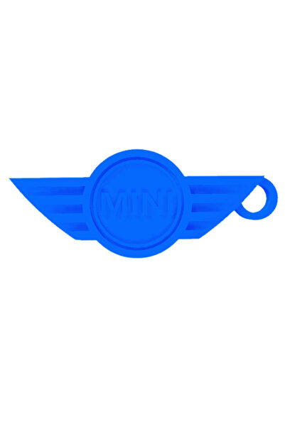 OEM Breloc chei, "MINI", 29X 73 mm albastru