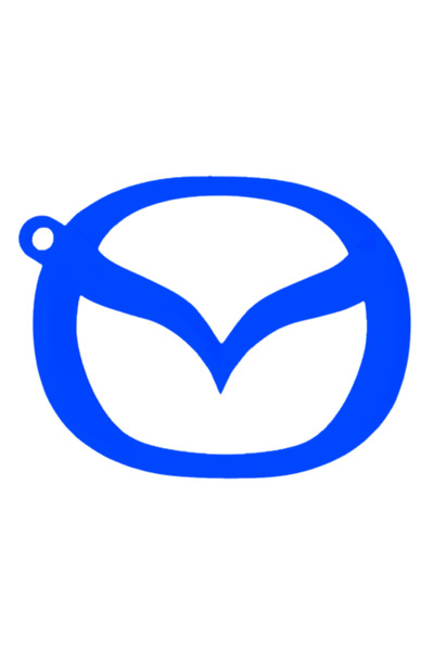 OEM Μπρελόκ, "MAZDA", 53X68 χιλ. μπλε