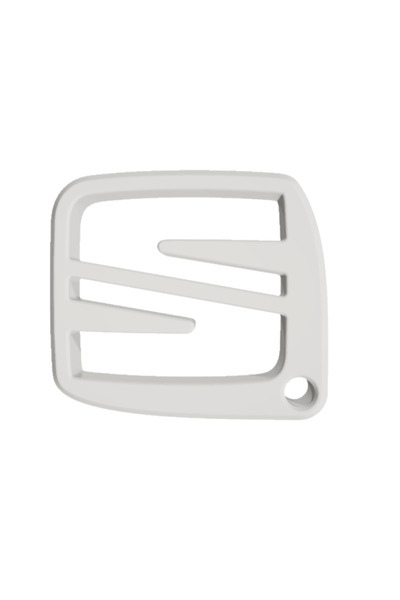 OEM Μπρελόκ chei,  "SEAT ", 35Χ40 χιλ. λευκό ελεφαντόδοντο