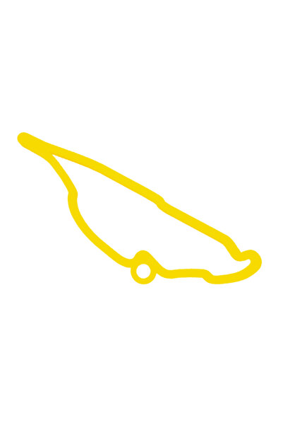 OEM Μπρελόκ, "FORMULA 1 MONTREAL", 37Χ 60 χιλ. κίτρινο