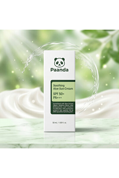 Paanda Soothing Sunscreen Spf50+ Pa+++ Hydrating Uv Protection Cream 50ml