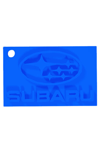 OEM Μπρελόκ,  "Subaru ", 30x 50 χιλ. μπλε