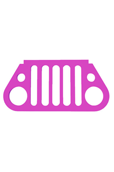 OEM Keychain, "jeep", 30x 60 mm, light purple.