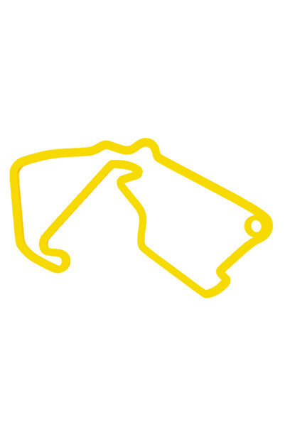 OEM Μπρελόκ,  "FORMULA 1 SILVERSTONE ", 31x50 χιλιοστά, γαλβανισμένο