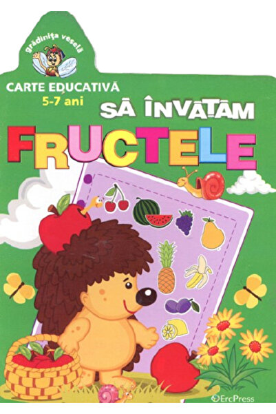 Editura Erc Press Let's learn fruits - educational book for 5-7 years old