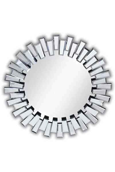 Deyra Oglindă decorativă rotundă de perete, design Sunburst