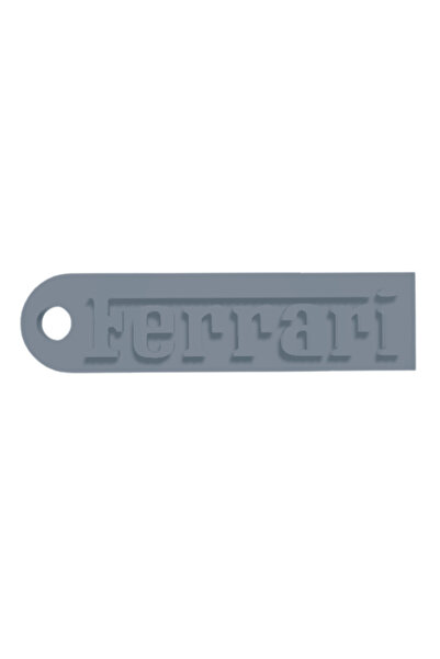 OEM Breloc chei, "FERRARI", 15X 56 mm argintiu