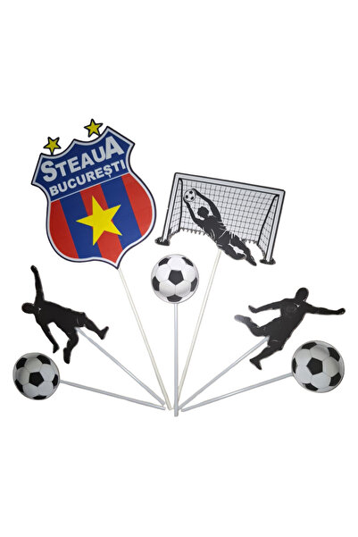 OEM Διακοσμητικό διακοσμητικό τούρτας, χάρτινο, με θέμα αστέρια, επέτειος - 7...