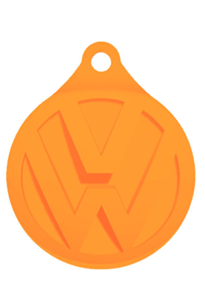 OEM Μπρελόκ, "vw", 60x50 χιλ. πορτοκαλί