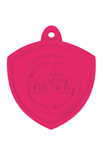 OEM Μπρελόκ,  "Λάντσια ", 47x 40 χιλ. ροζ zmeuriu