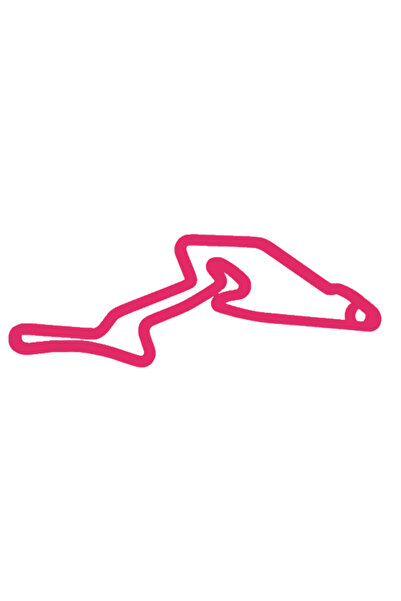 OEM Μπρελόκ, "FORMULA 1 NURNBURGRING", 21Χ60 χιλιοστά, ροζ βατόμουρο