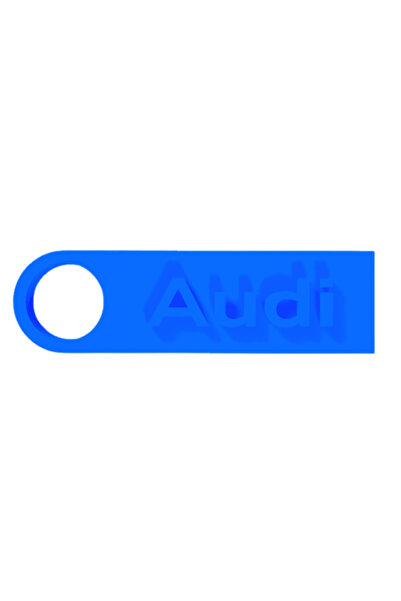 OEM Breloc chei, "AUDI", 20X 70 mm albastru
