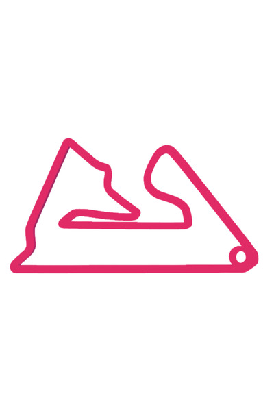 OEM Μπρελόκ, "φόρμουλα 1 σακίρ", 34x 60 χιλ. ροζ zmeuriu