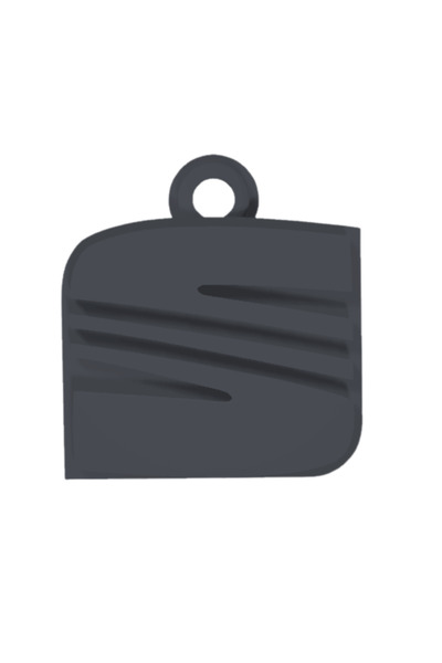 OEM Breloc chei, "SEAT", 42X 39 mm negru