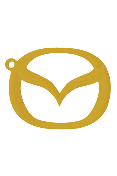 OEM Keychain, "mazda", 53x 68 mm gold