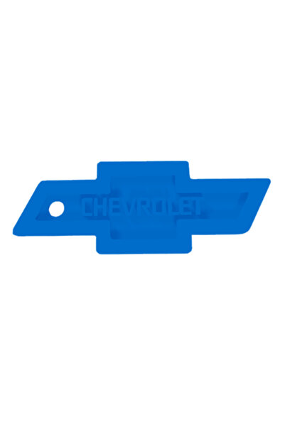 OEM Breloc chei, "CHEVROLET", 30X 80 mm albastru