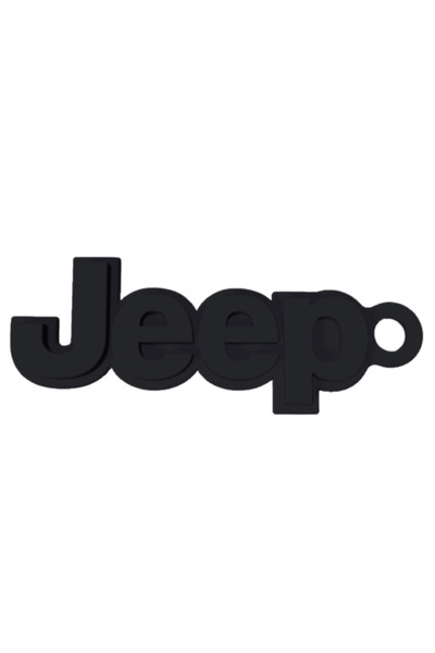 OEM Μπρελόκ, "JEEP", 24Χ 62 χιλ. μαύρο