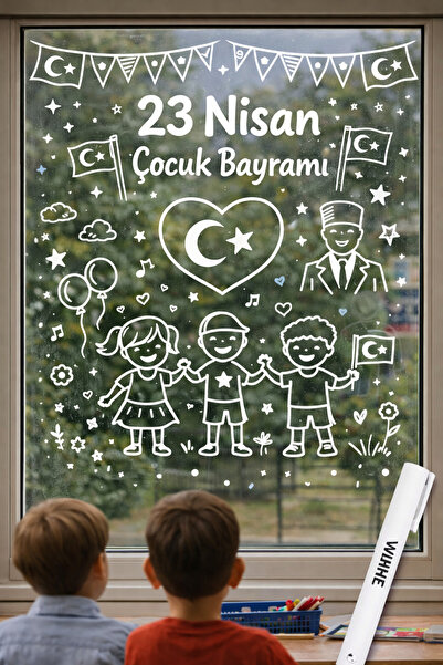 İnci Fix 23 April Activity Pen Glass Decoration Ornament Pen White Pen 1-2 mm