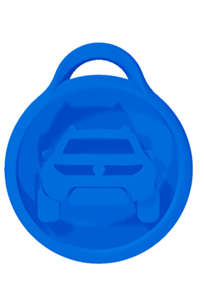 OEM Breloc chei, "DACIA DUSTER", 48X 41 mm albastru