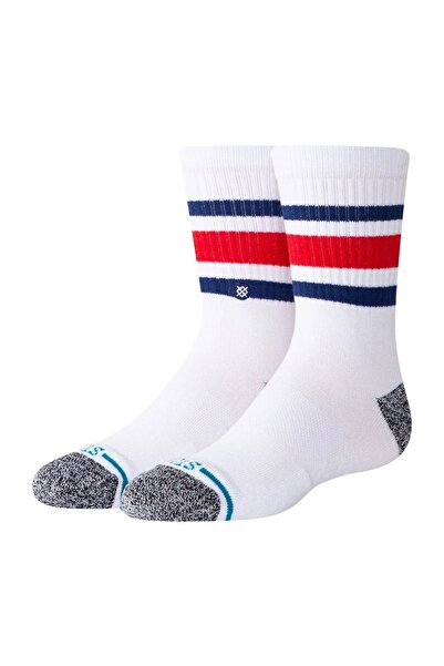 Stance BOYD ST ΠΑΙΔΙΚΕΣ ΚΑΛΤΣΕΣ ΛΕΥΚΟΜΠΛΕ BOYD ST ΠΑΙΔΙΚΕΣ ΚΑΛΤΣΕΣ ΛΕΥΚΟΜΠΛΕ M