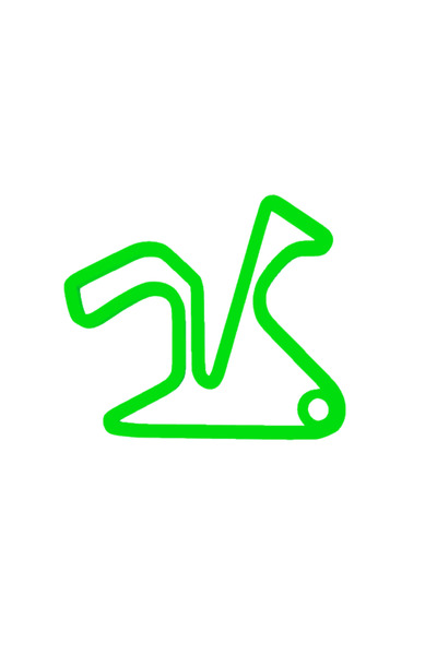 OEM Μπρελόκ, "FORMULA 1 JEREZ", 45X50 χιλ. πράσινο