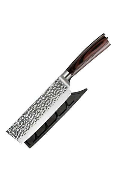hocho Professional Nakiri knife, Japanese steel HRC 60, hand-hardened, Delux ...