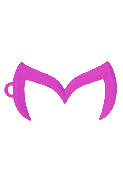 OEM Μπρελόκ,  "Mazda ", 29x 55 χιλ. ανοιχτό μωβ