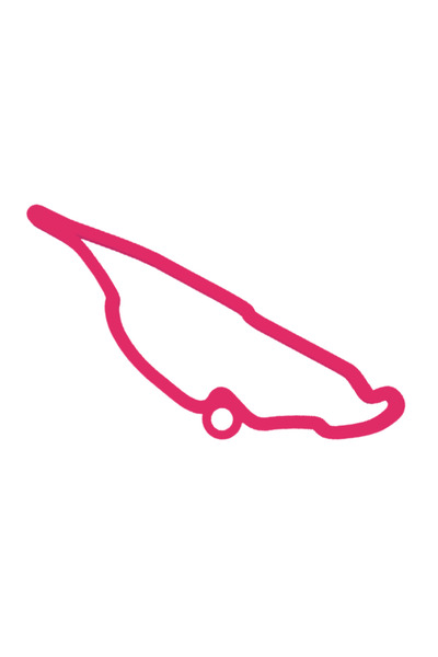 OEM Μπρελόκ, "FORMULA 1 MONTREAL", 37Χ60 χιλ. ροζ βατόμουρο