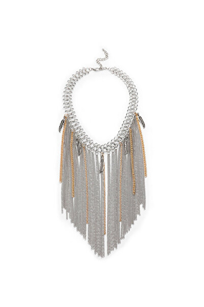 Twist SALLANTILI ZİNCİRLİ ÇİFT RENKLİ KOLYE