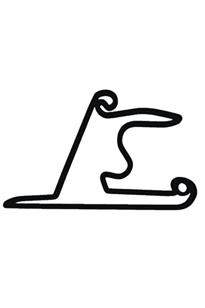 OEM Μπρελόκ,  "φόρμουλα 1 Σαγκάη ", 33x 50 χιλ. μαύρο