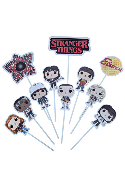 OEM Decorative cake topper, stranger things theme, characters from the series...