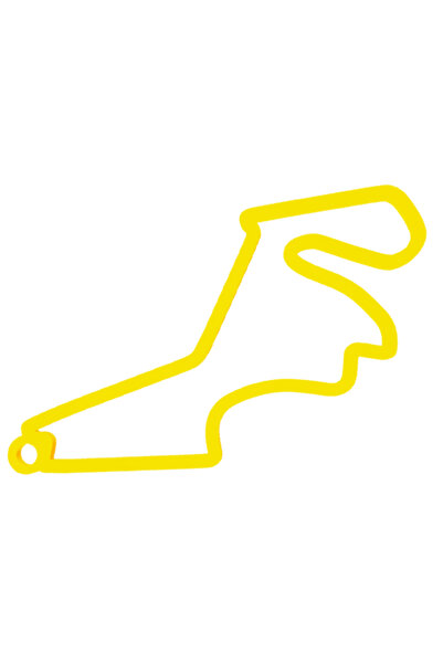 OEM Μπρελόκ, "FORMULA 1 ΙΣΤΑΝΒΟΥΛ", 35X70 χιλ. κίτρινο