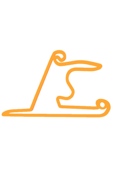 OEM Μπρελόκ, "FORMULA 1 SHANGHAI", 33Χ50 χιλ. πορτοκαλί