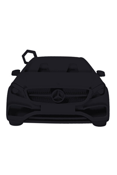 OEM Breloc chei, "MERCEDES", 46X 60 mm negru